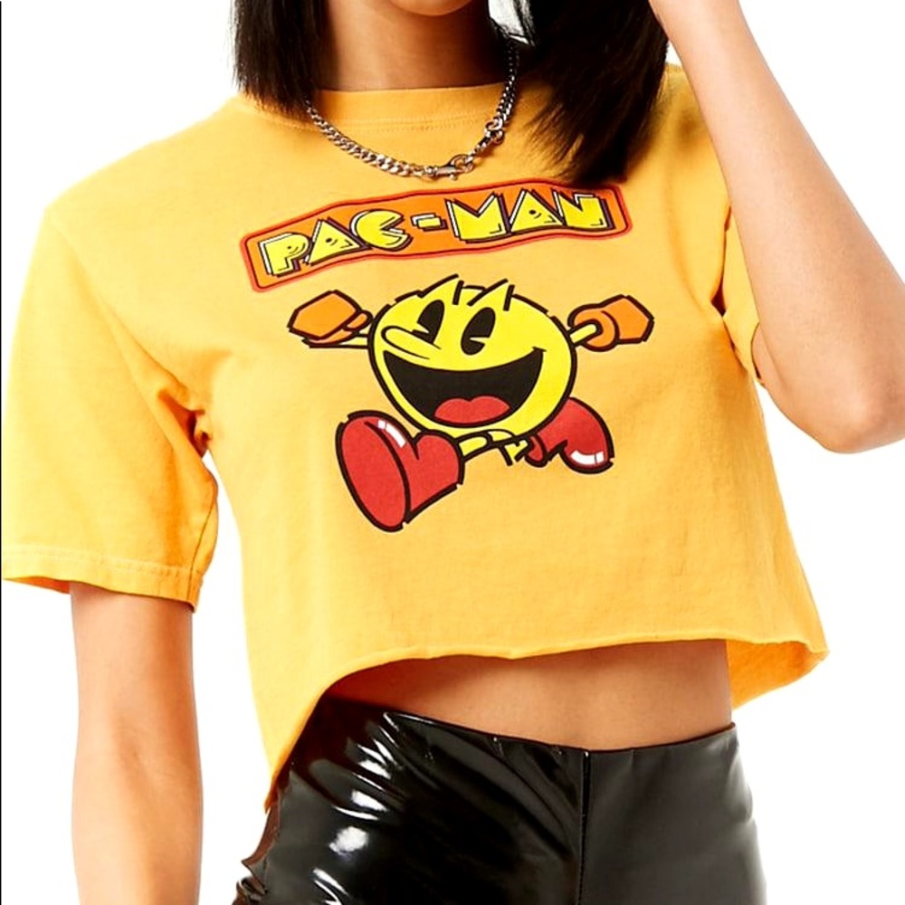 Pac-Man Retro 90s Cropped Tshirt